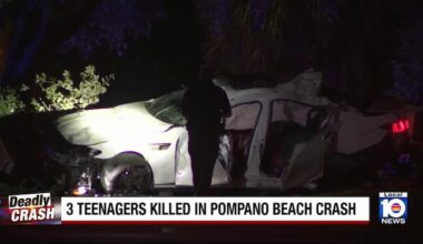 3 teens killed in Pompano Beach crash