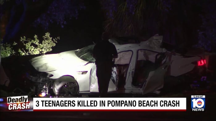3 teens killed in Pompano Beach crash