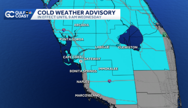 Cold weather advisory issued for SW Florida as 2025 wraps up with coldest air of season