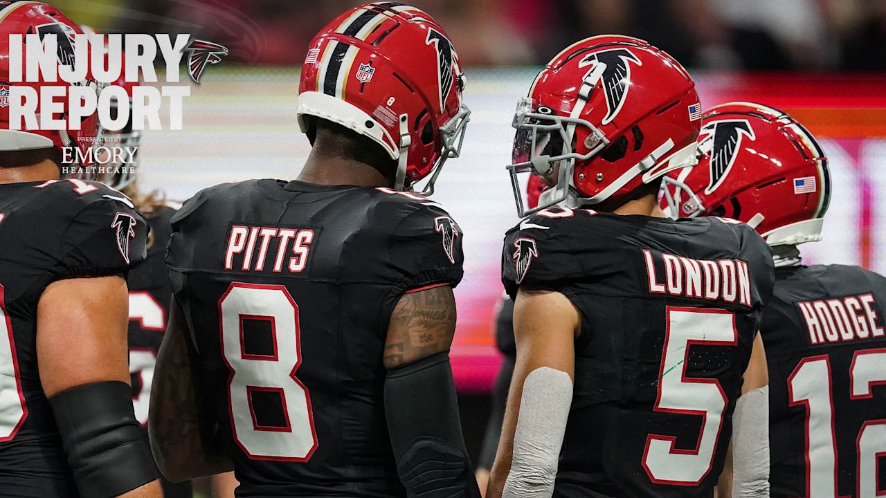 Drake London out, 4 starters questionable vs. Tampa Bay Buccaneers