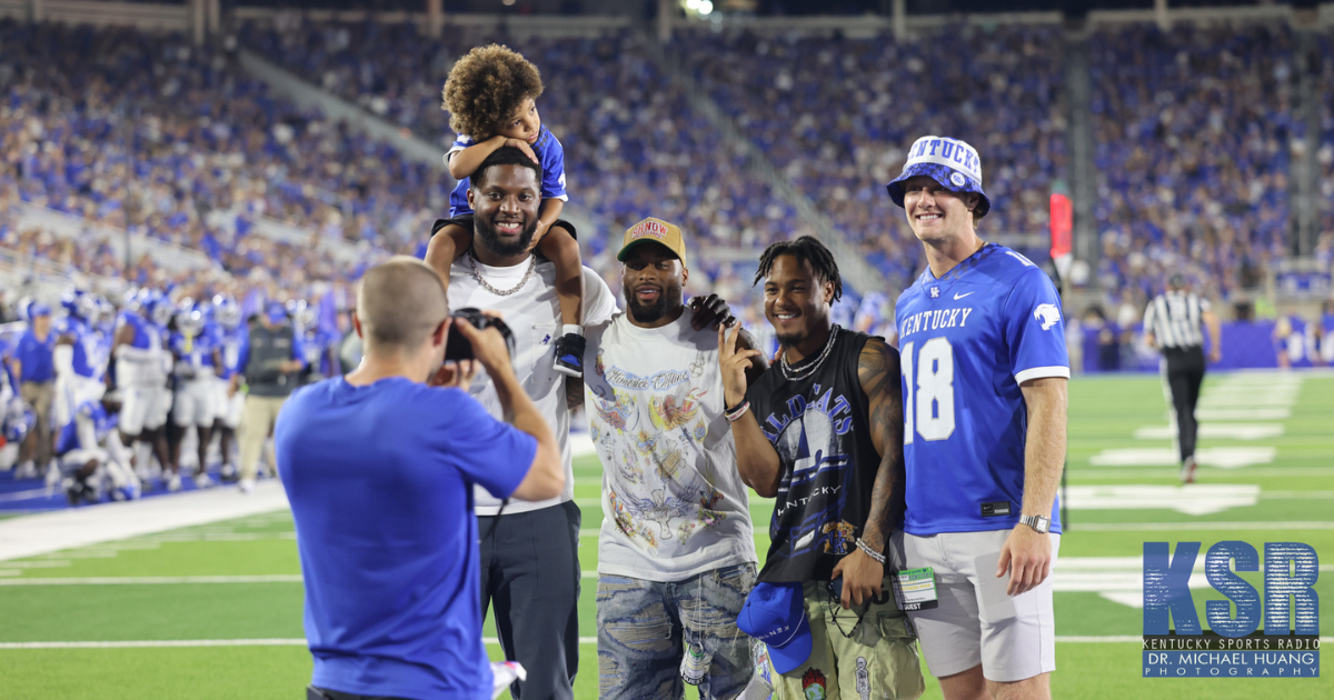 Kentucky football coach Will Stein is the Y at Rupp arena, via Dr. Michael Huang, KSR
