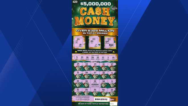 CA$H MONEY Scratch-Off game winning ticket
