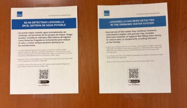 Legionnaires' disease warnings at Orange federal courthouse