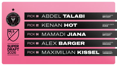 Inter Miami CF Selects Five Players in MLS SuperDraft 2026