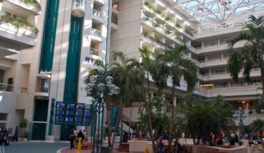 The atrium at Orlando International Airport.