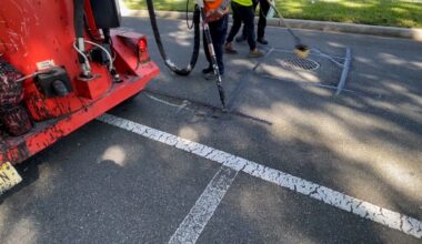Seeing those black lines in the road? It’s microsurfacing