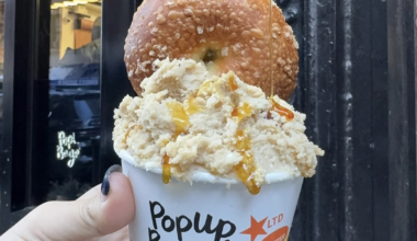 bagel in a cup