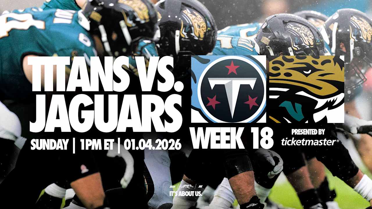 Jaguars to Play Titans Sunday at 1 p.m. in Week 18