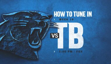 Carolina vs. Tampa Bay Buccaneers in Week 16