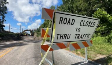 Contractors are replacing an underground metal storm drainpipe on Morris Bridge Road that failed during last year's hurricane season. (Spectrum Bay News 9 file photo)