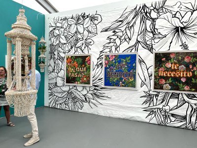 An installation view of Hexton Gallery's presentation at Untitled Art Miami Beach.