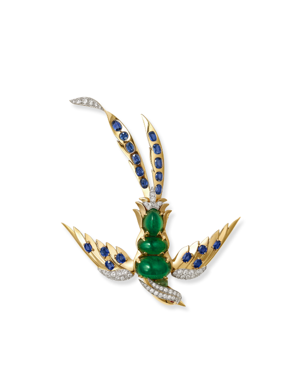 cartier collection bird clip brooch. cartier paris, 1944.