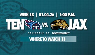 Week 18, How to Watch Tennessee Titans vs. Jacksonville Jaguars