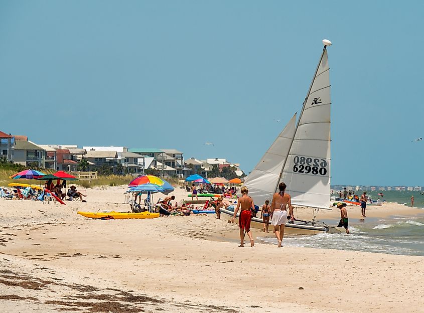 The Gulf of Mexico coast in St. George Island, Florida.