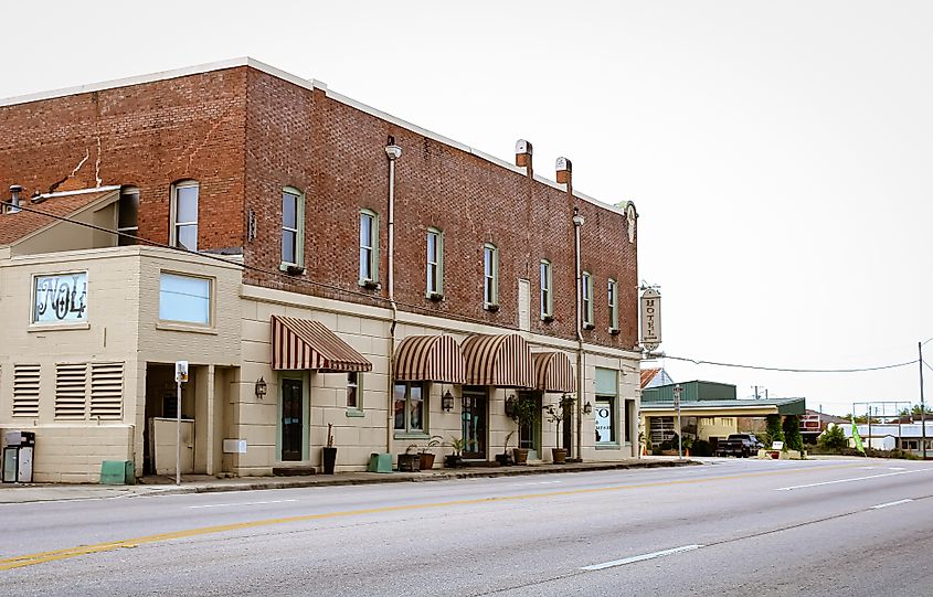 Downtown DeFuniak Springs, Florida.