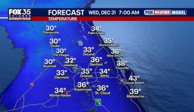 Orlando weather: Freeze watch as arctic temperatures arrive in Florida