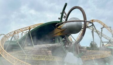 The Stardust Racers attraction at Universal Epic Universe in Orlando, Central Florida