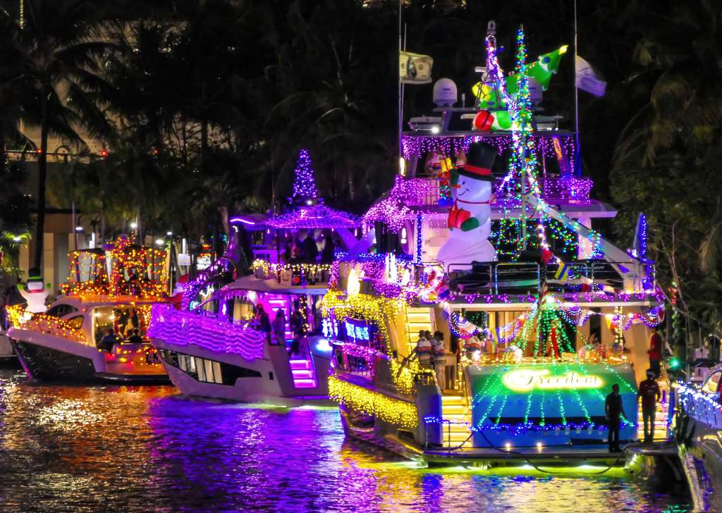 54th Annual Winterfest Boat Parade Glitters in Fort Lauderdale