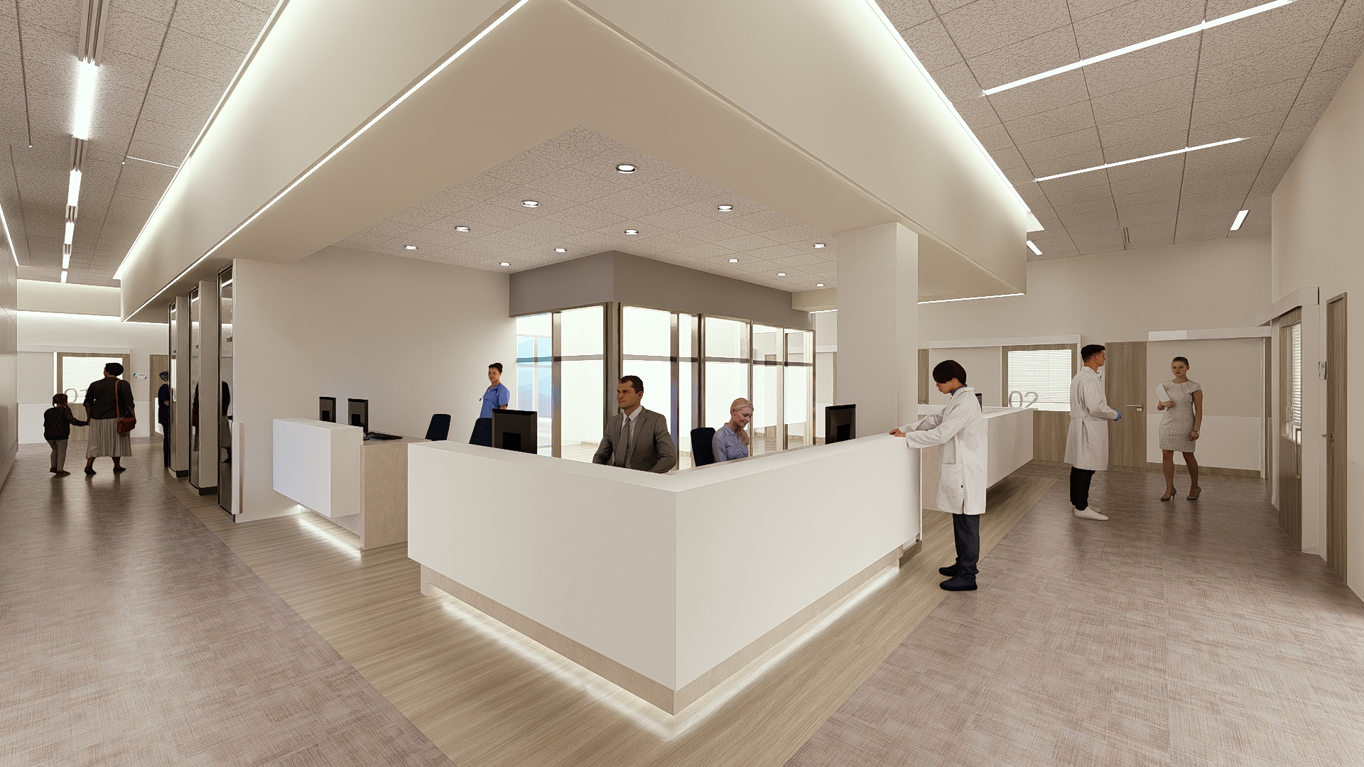 An artist's rendering of the new YMCA Family Center and...