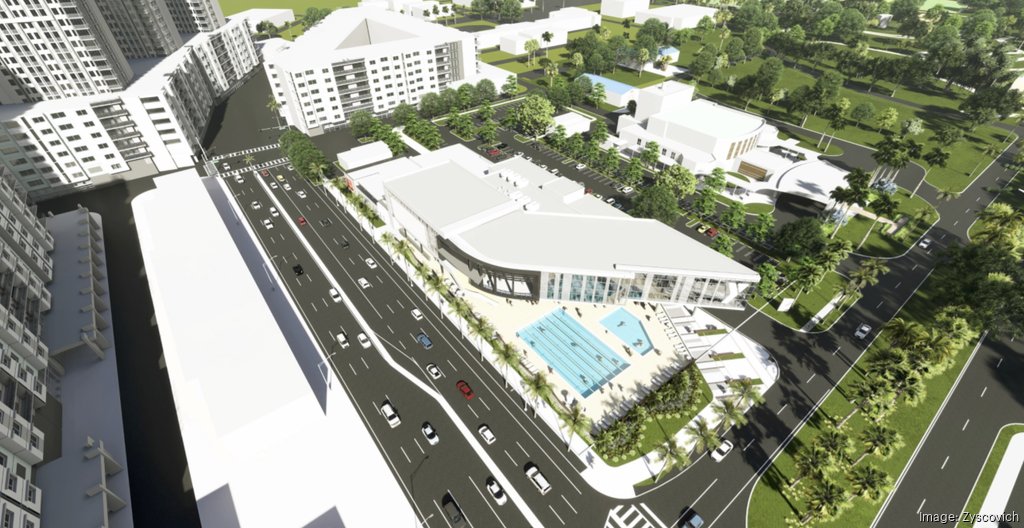 An artist's rendering of the new YMCA Family Center and...