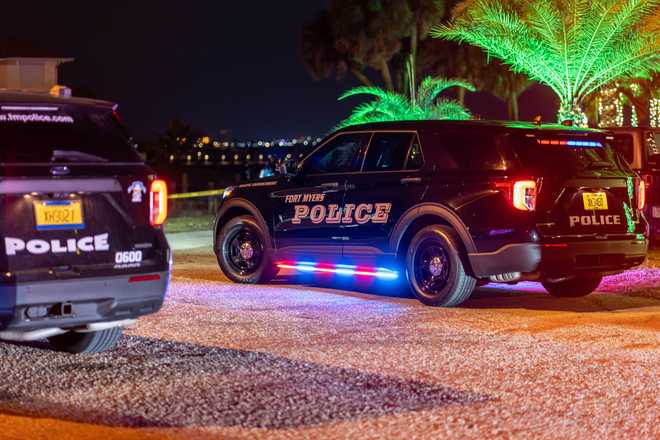 Crash in the canal near George Town in Fort Myers.