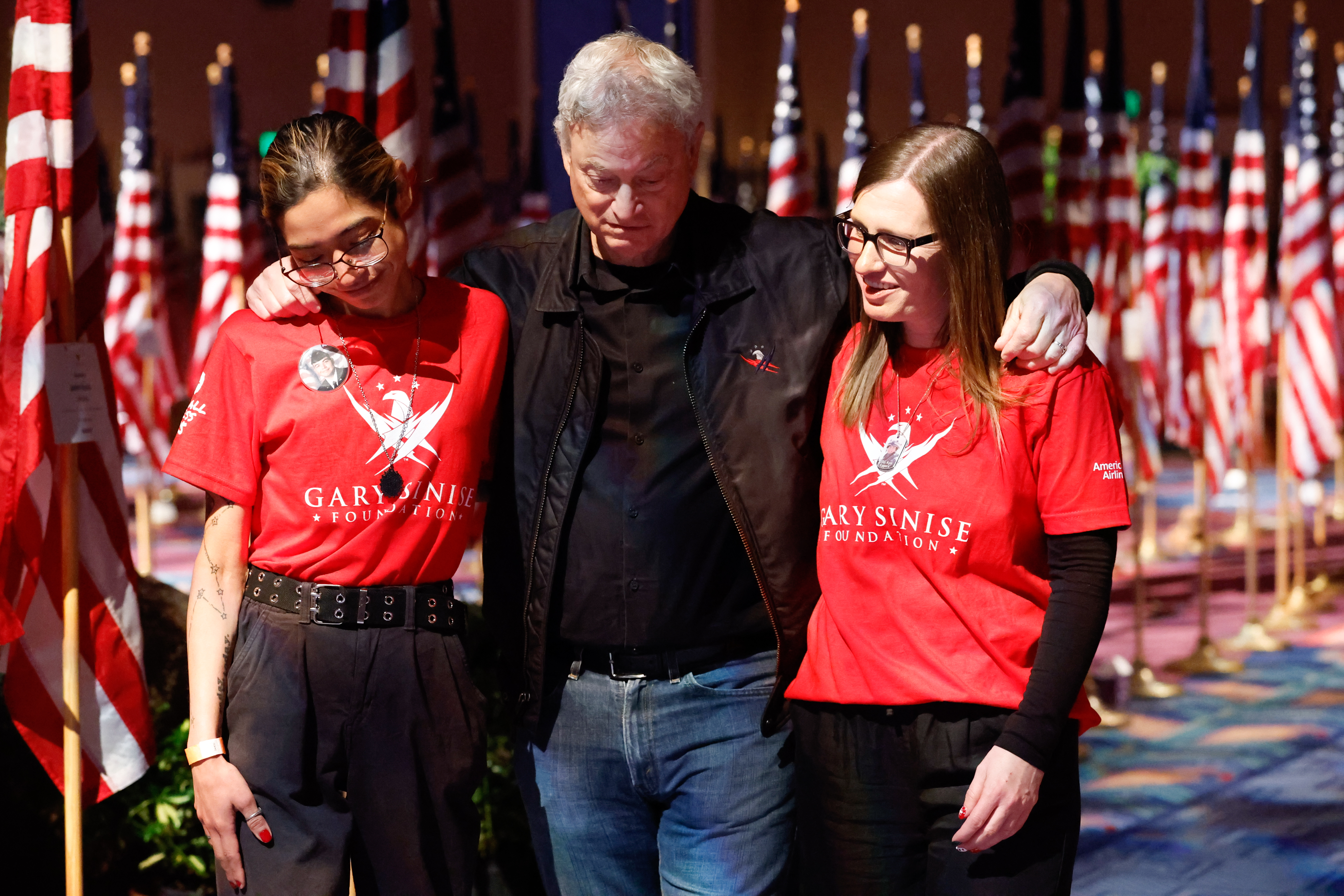 Actor and advocate for veterans and first responders Gary Sinise...