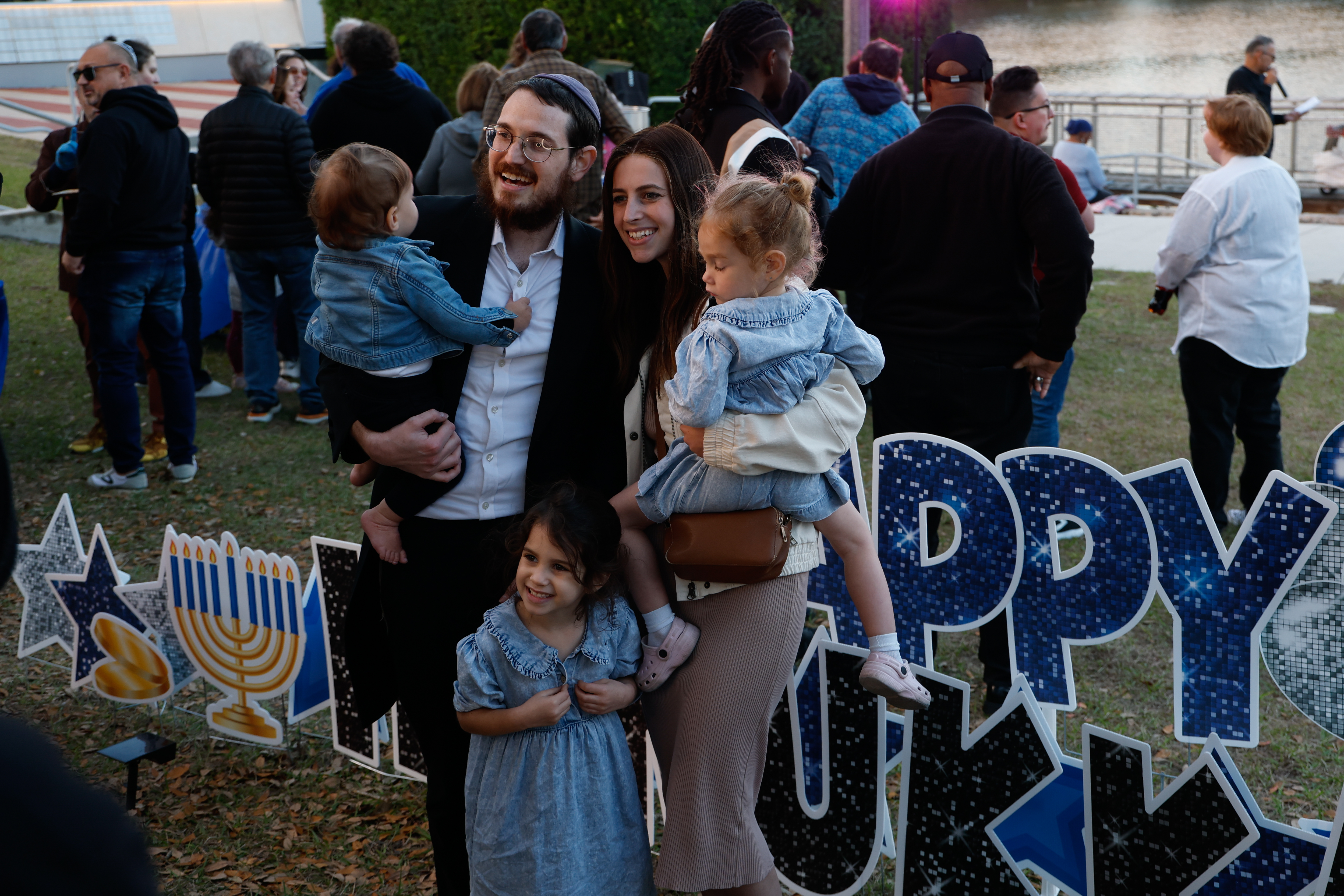 Rabbi Tzvi Dubov and his wife, Fraidy Dubov, and their...