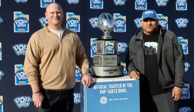 Pop-Tarts Bowl teams BYU, Georgia Tech enjoy local kids event