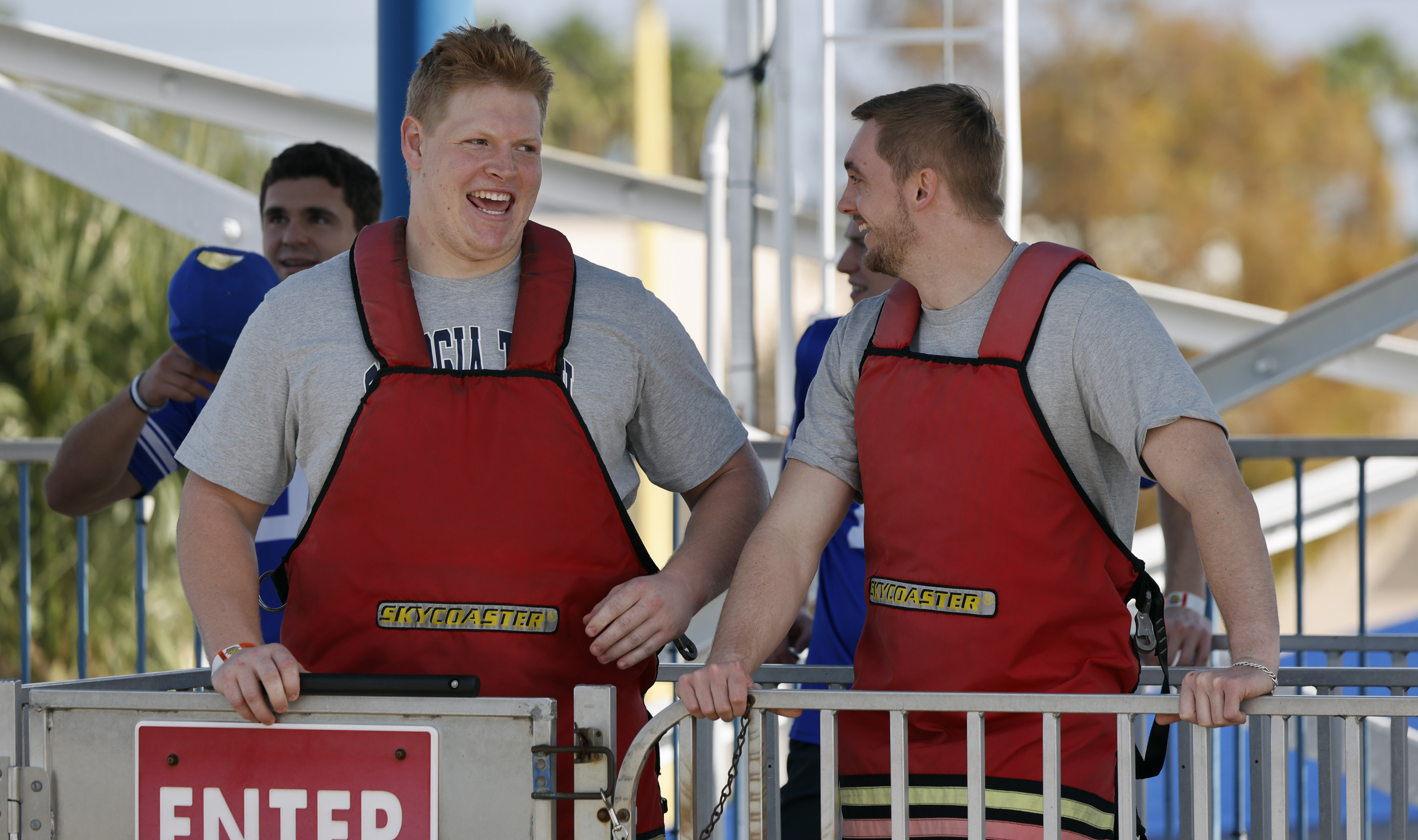 Left to Right, Georgia Tech DL Jordan Van Den Berg,...