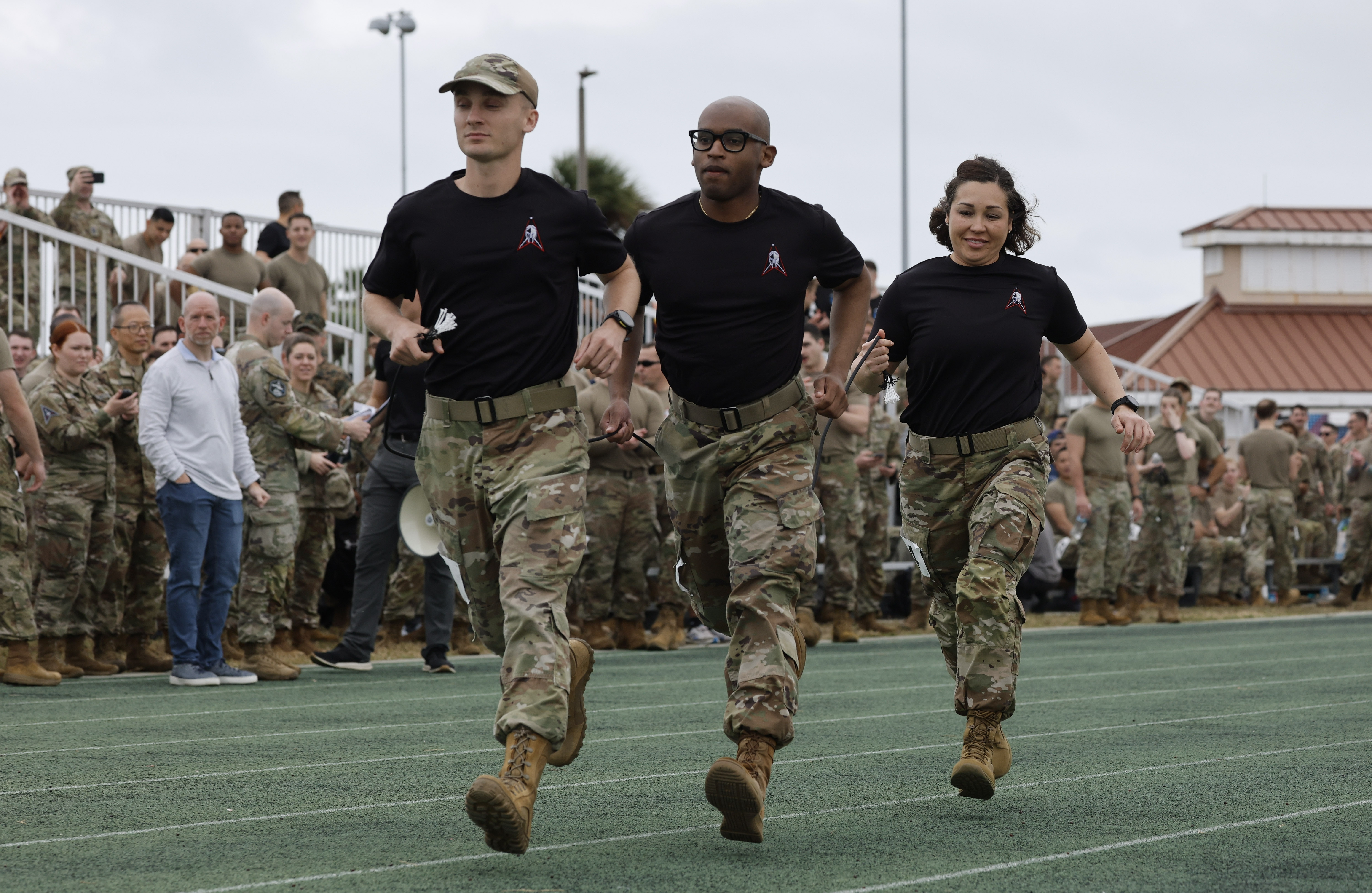 Left to Right, Sgt. John Emerson, team from Delta 26...