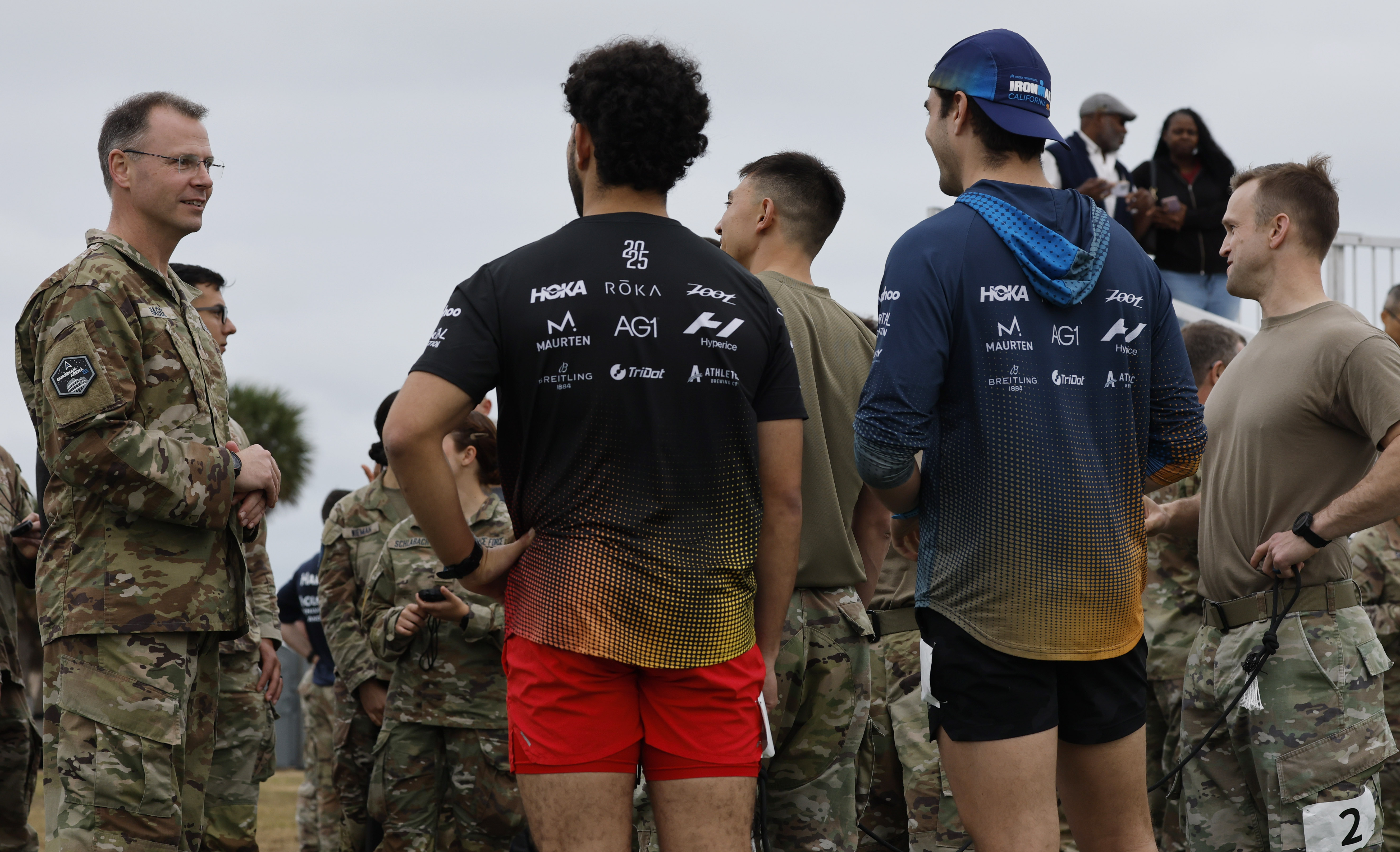 Brig. General Nick Hague talks to the several teams before...