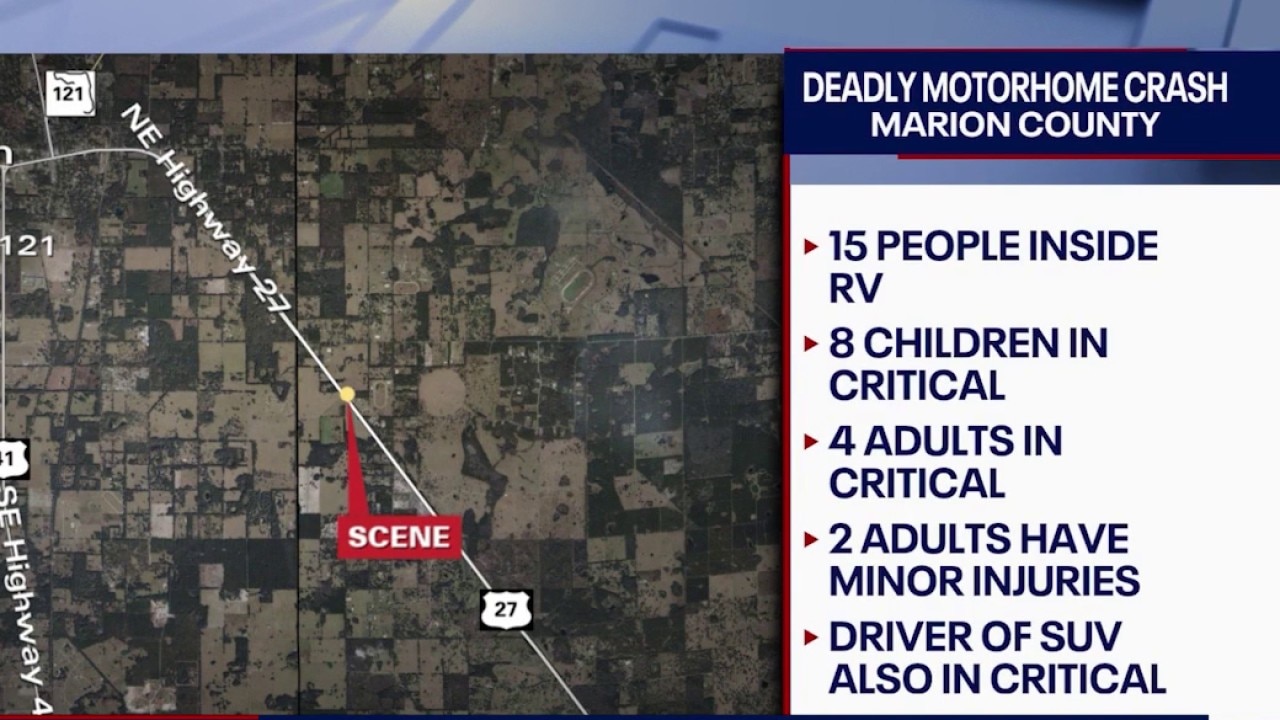 Child dies, 13 other people in critical condition after Marion County crash: FHP