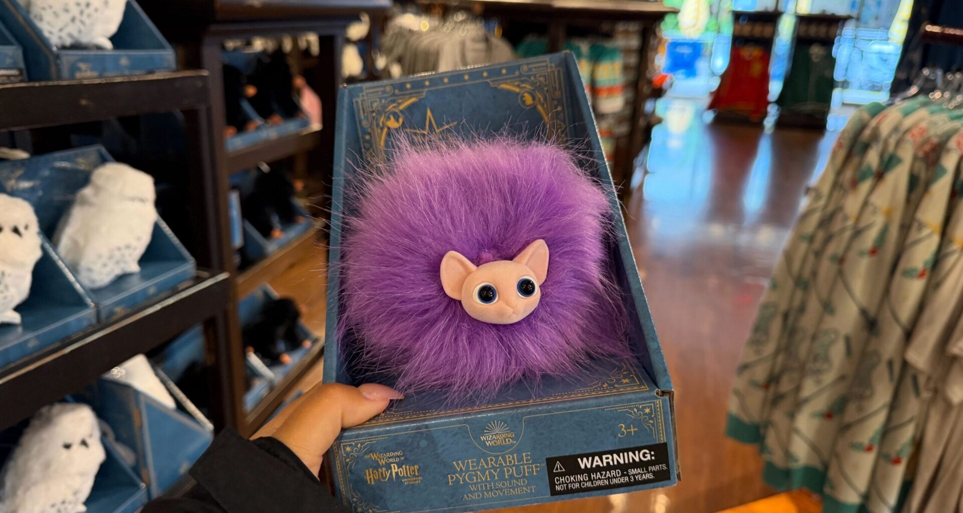 Interactive, Wearable Purple Pygmy Puff Released at Universal Orlando