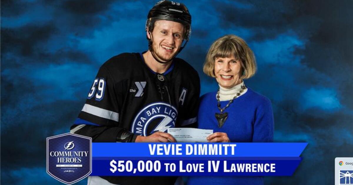 Tampa Bay Lightning Community Hero: Vevie Dimmitt