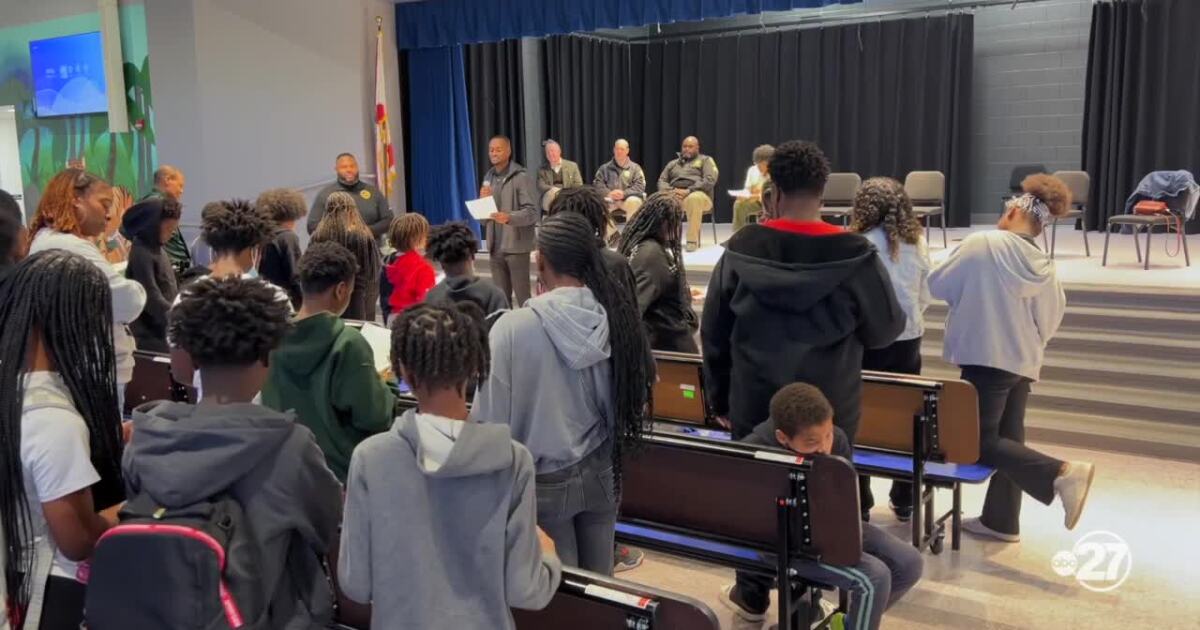 Middle school hosts gun violence prevention assembly