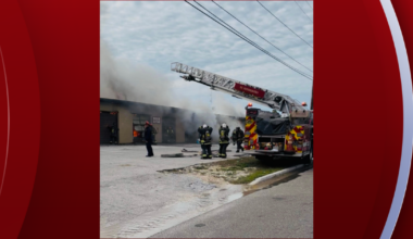 4-alarm fire burning at commercial storage facility in St. Petersburg