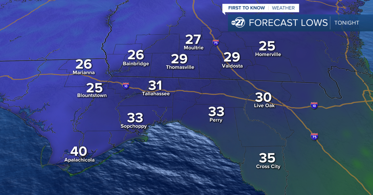 Another chilly night in store