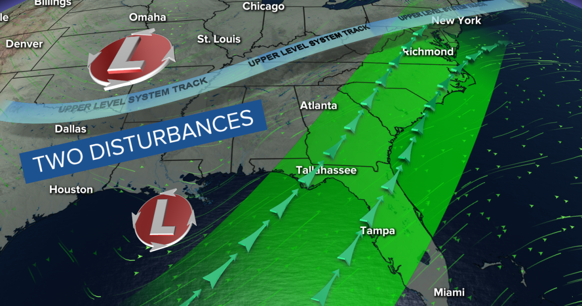 A day's worth of rain ahead