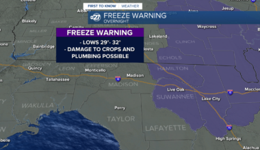 Temperature drop before weekend warm up