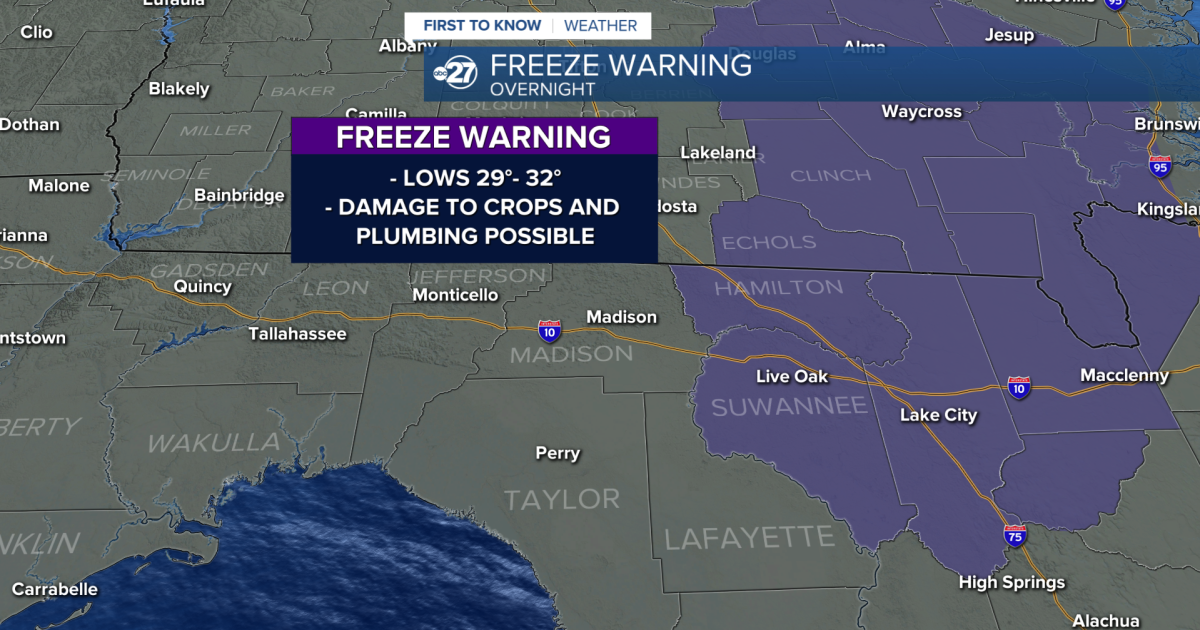 Temperature drop before weekend warm up