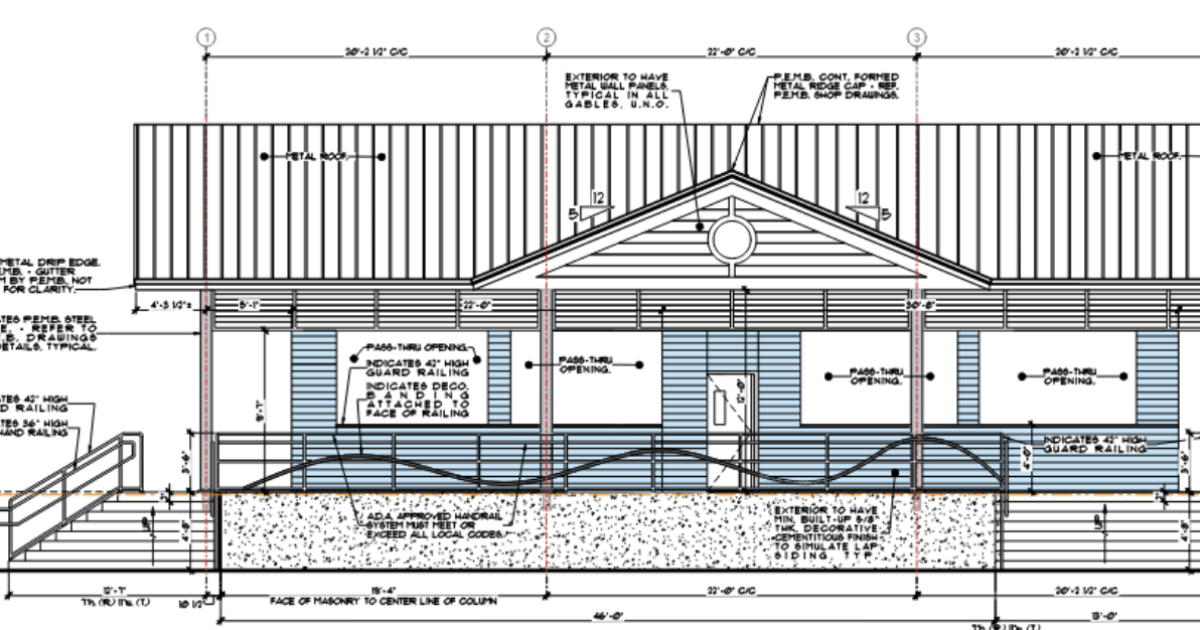 Construction of Jaycee Park's bistro will continue.