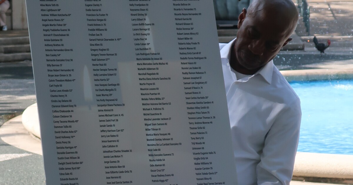 Advocates for homeless in Miami honored 172 people who died in 2025 without a home