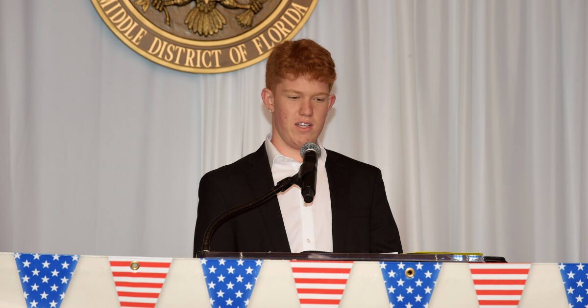 Lee County high school junior awarded first place in US District Court Middle District of Florida essay contest