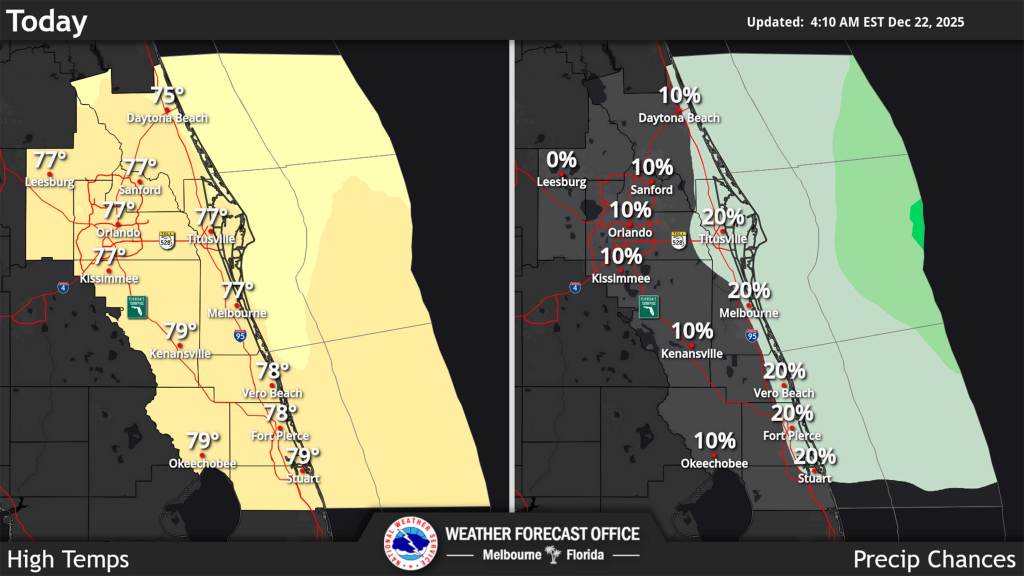Breezy day for Central Florida on Monday as front pushes through – Orlando Sentinel