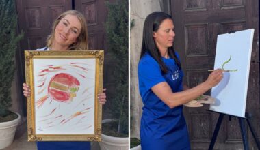 Olympians’ paintings made with pasta sauce going on display in Miami – NBC 6 South Florida