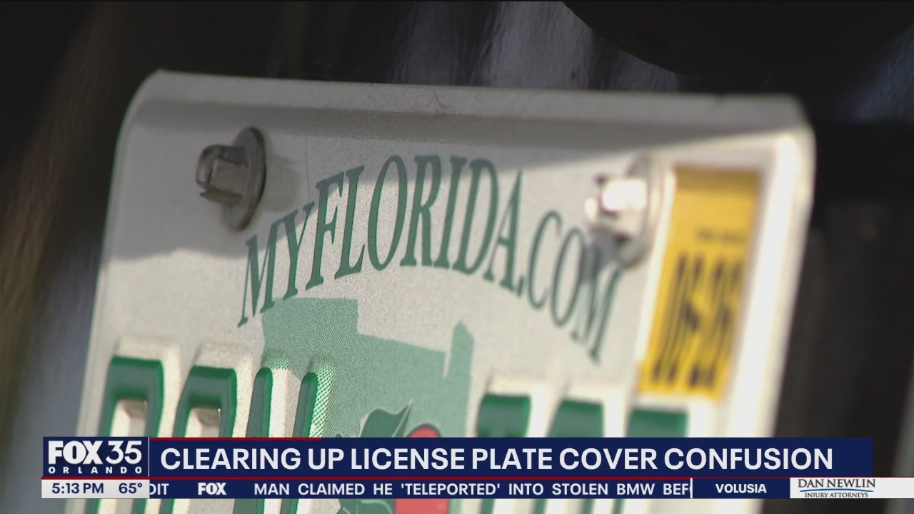 Florida police clarify new law on covered or altered license plates