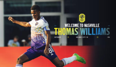 Nashville Soccer Club Acquires Defender Thomas Williams from Orlando City SC in Exchange for First Round Pick in 2026 MLS Superdraft
