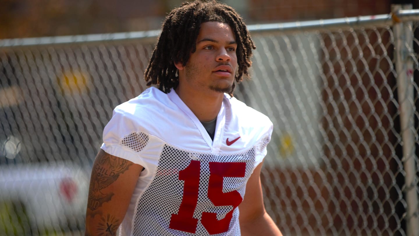 FSU football's Jayvan Boggs walks into the first spring practice of the spring season on Wednesday, March 19, 2025
