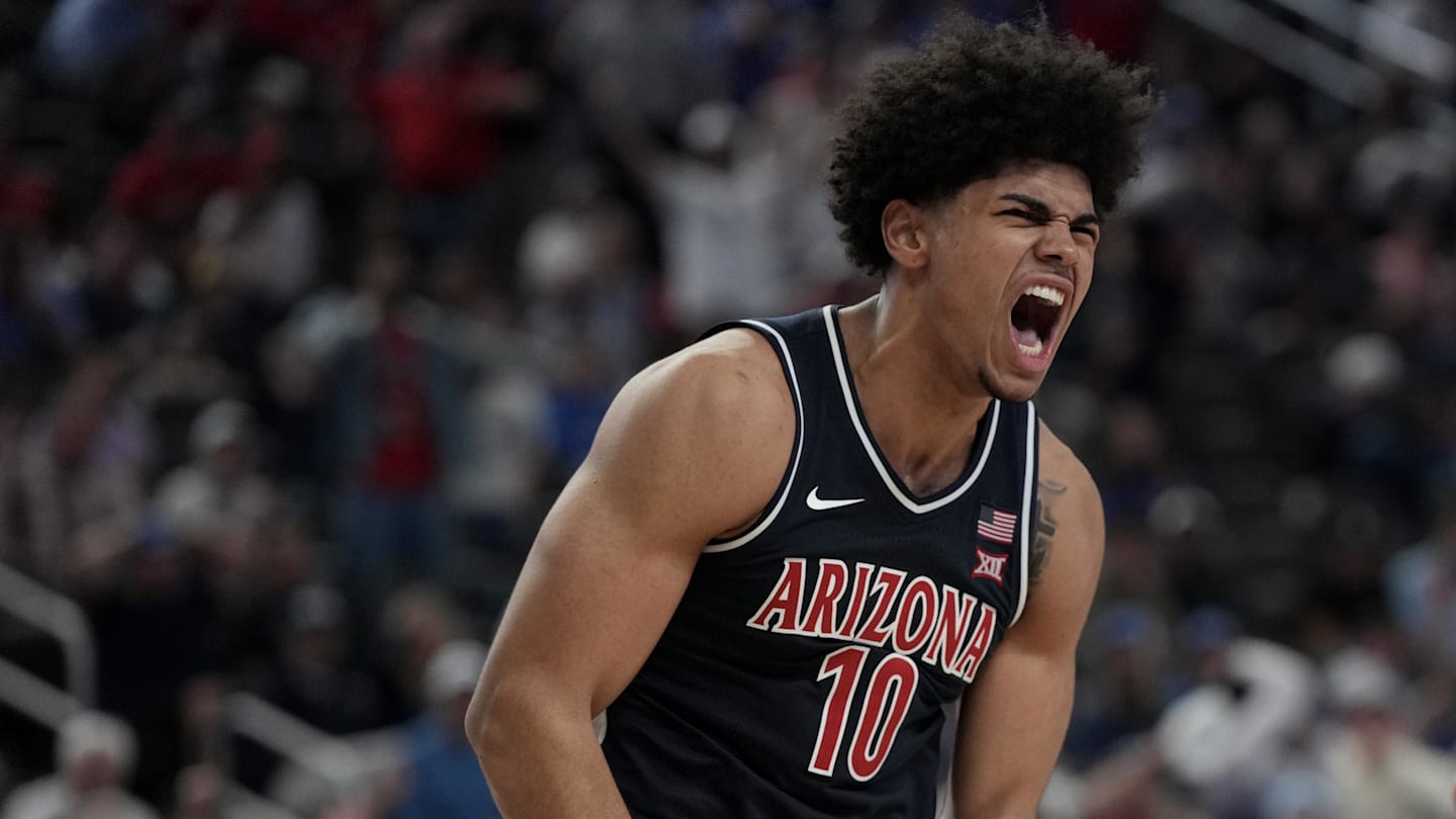 Koa Peat leads No. 1 Arizona into Orlando on Saturday. He has made a name for himself to climb into the top 10 in most mock draft.