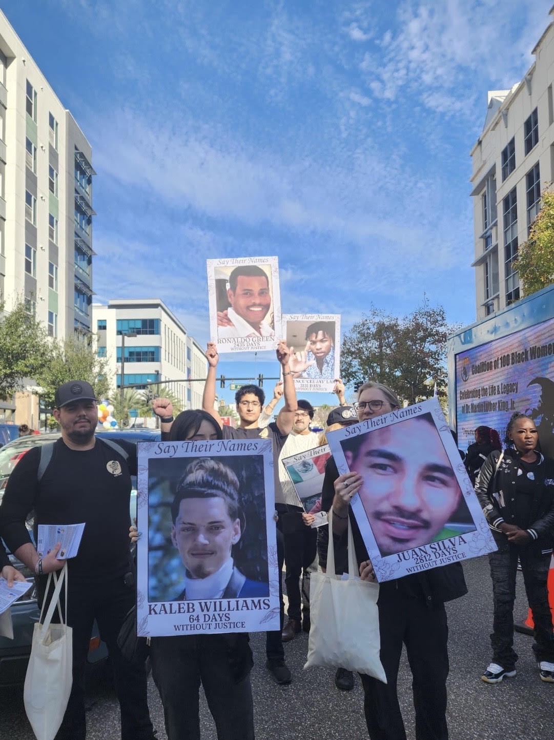 Marching against police crimes in Orlando, Florida. | Fight Back! News Marching against police crimes in Orlando, Florida.